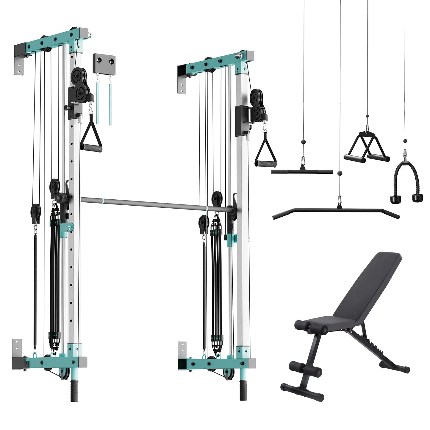 Folding Wall-Mounted Smith Machine