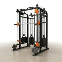 Home Gym Smith Machine Cable Crossover Weightlifting Sports Training — Studio Shot