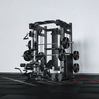 Smith Machine Cable Crossover Built for Complete Training, 390KG Weight Stack, Steel Construction, Multifunction